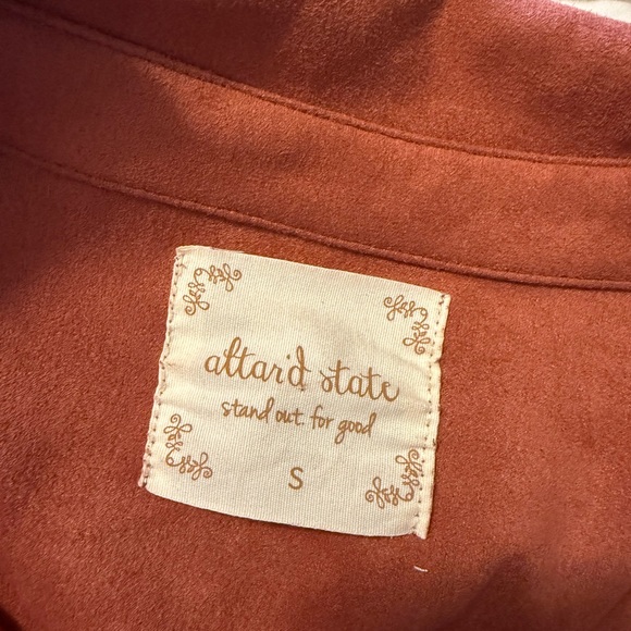 Altar'd State Rust Suede Fringe Jacket - Picture 4 of 5